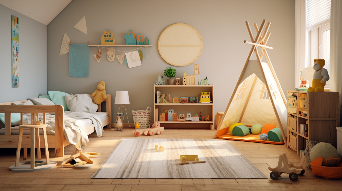 Niski stolik z poduszkami i otwartymi książkami w przytulnym kąciku czytelniczym